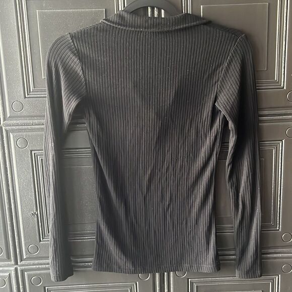 Reiss ribbed long sleeve top - Picture 2 of 2